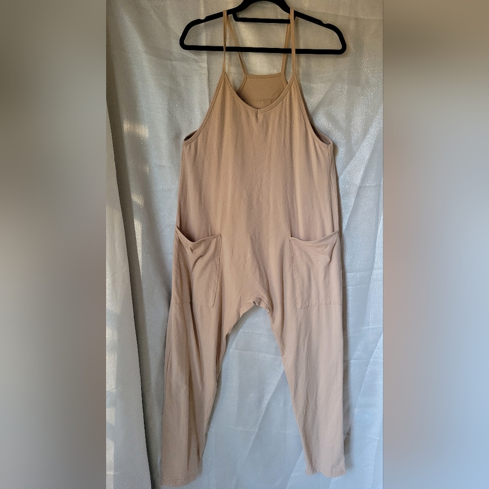 Jumpsuit Casual Rompers Sleeveless Loose Spaghetti Strap Baggy Overalls Jumpers